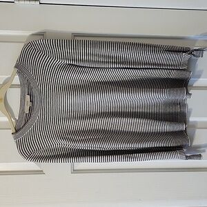 Black and white striped sweater - Loft, Medium